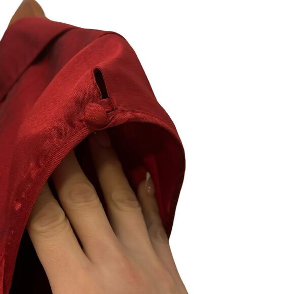 Xscape Women’s Fit and Flare Ruby Red & Black Cap Sleeve Bouffant Event Dress 10 - Picture 6 of 8